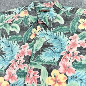 Tori Richard Shirt Mens 2XL 100% Cotton Lawn Floral Hawaiian Short Sleeve USA